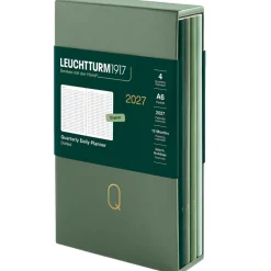 Kalender Quarterly Planner 2027 Shades of Green