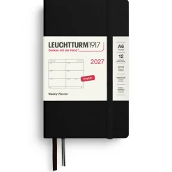 Kalender Weekly Planner 2027 A6 Black