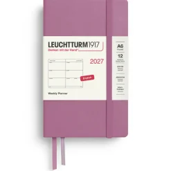 Kalender Weekly Planner 2027 A6 Dusty Rose