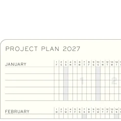 Kalender Weekly Planner 2027 A6 Forest Green