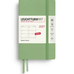 Kalender Weekly Planner 2027 A6 Sage