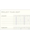 Kalender Weekly Planner 2027 A6 Sunflower