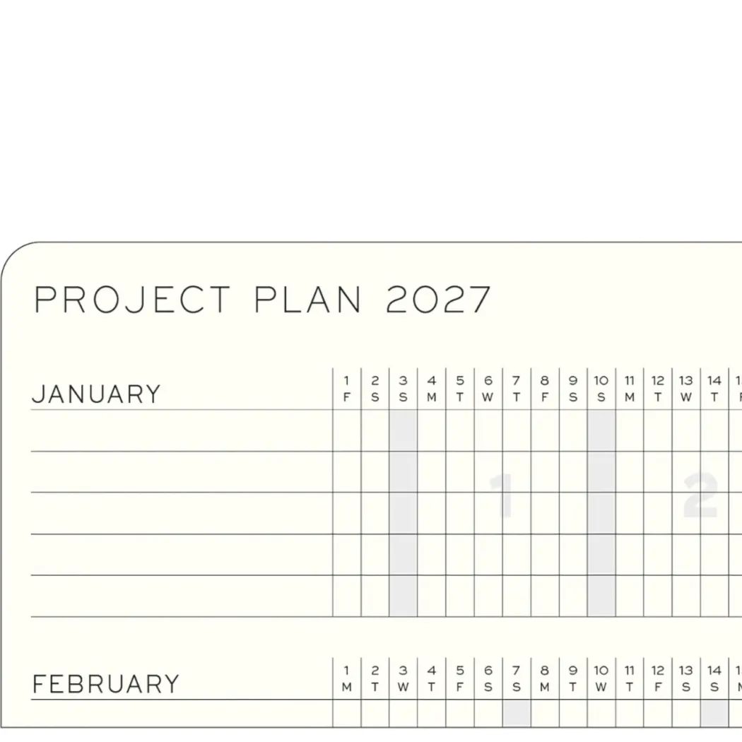 Kalender Weekly Planner & Notebook 2027 A6 Sage