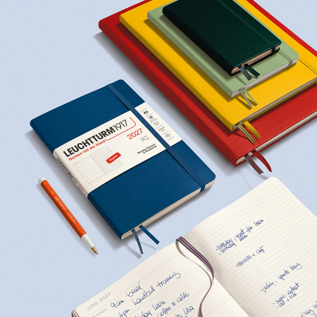 Kalender Weekly Planner & Notebook 2027 A6 Sage