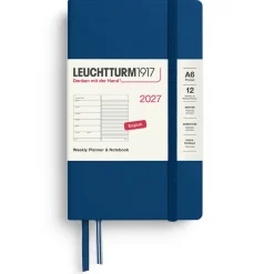 Kalender Weekly Planner & Notebook 2027 A6 Indigo