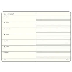 Kalender Weekly Planner & Notebook 2027 A5 Dusty Rose