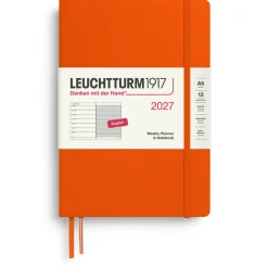 Kalender Weekly Planner & Notebook 2027 A5 Pumpkin