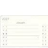 Kalender Weekly Planner & Notebook 2027 A5 Indigo