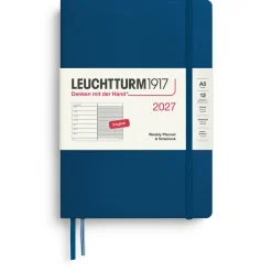 Kalender Weekly Planner & Notebook 2027 A5 Indigo