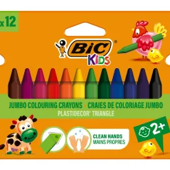 Kids Plastidecor Triangulära Kritor 12-set (3 år+)