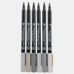 Koi Coloring Brush Pen 6-set Grey