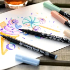 Koi Coloring Brush Pen 6-set Sweets