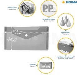 Kuvertmapp 22x12 cm 5-pack