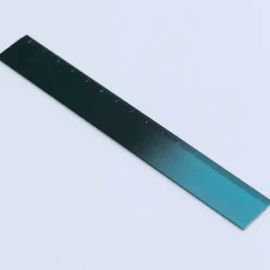 Linjal Aluminium 15 cm Black/Turquoise