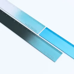 Linjal Aluminium 15 cm Silver/Turquoise