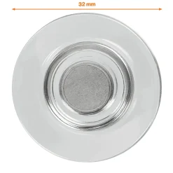 Magneter 32 mm Extra-starka 10-pack Clear