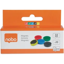 Magneter 32 mm 10-pack Färgmix