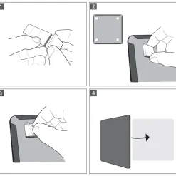 Magnetisk whiteboard Mini 36x36 cm Vit