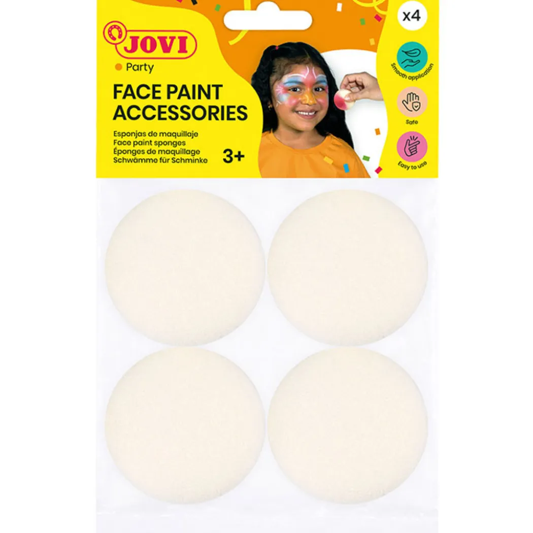 Makeupsvamp till ansiktsfärg 4-pack