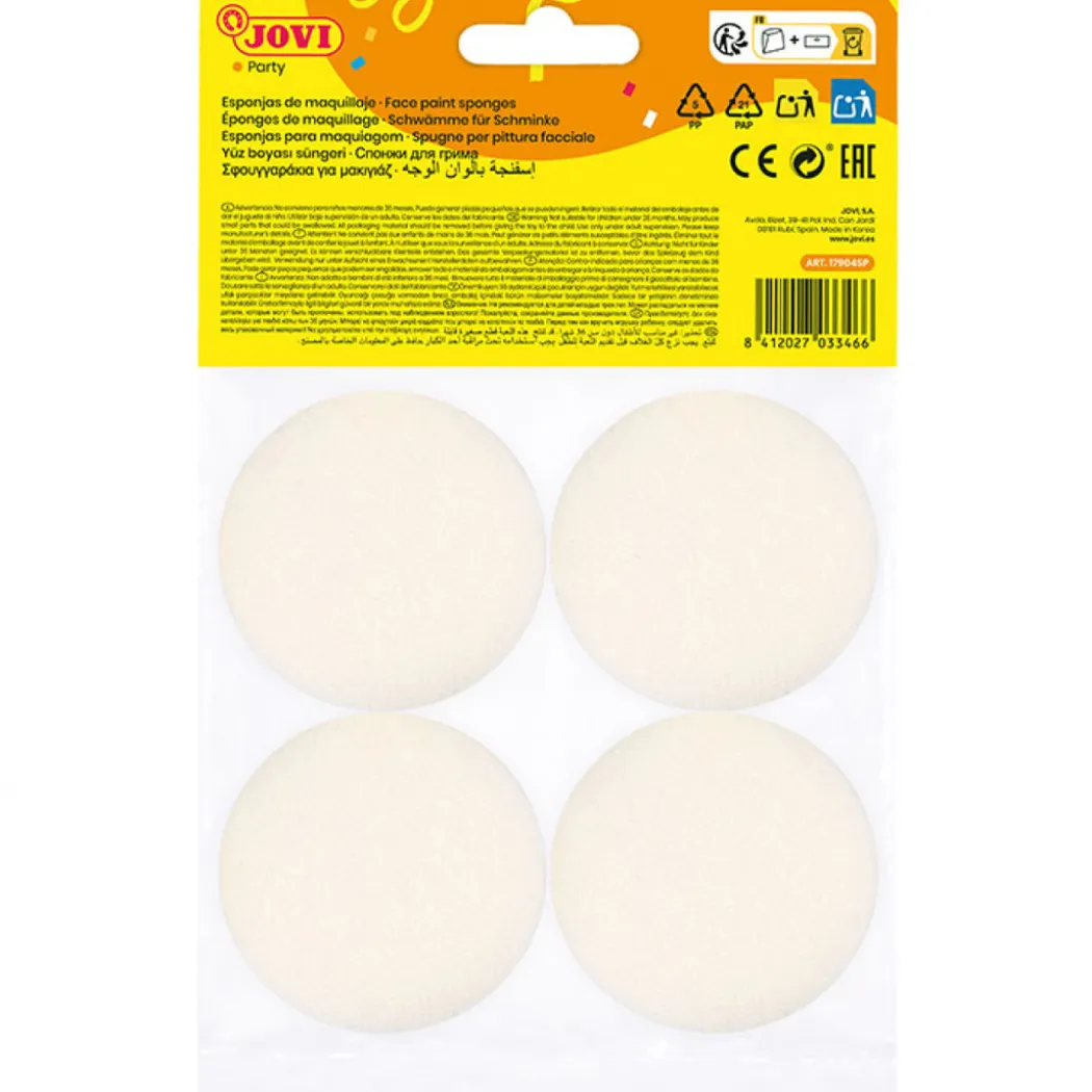Makeupsvamp till ansiktsfärg 4-pack