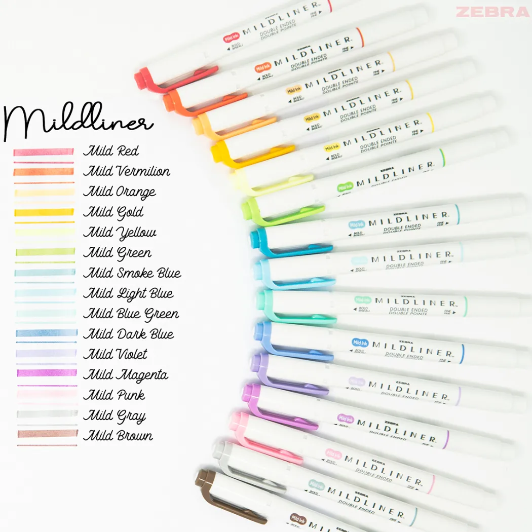 Mildliner 15-pack