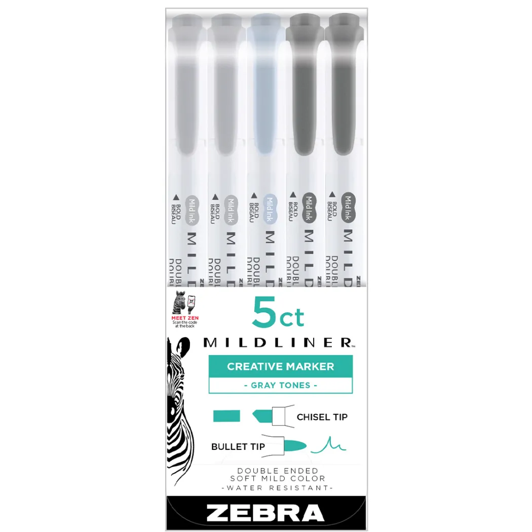 Mildliner 5-pack Gray Tones