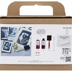 Mini DIY-kit Cyanotype Skapa egna cyanotypi-tryck