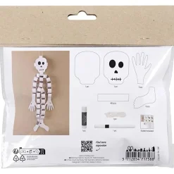 Mini DIY-kit Pappersdekoration Skelett (5 år+)