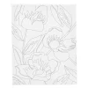 Målarduk med tryck 24x30cm 360g Vallmo