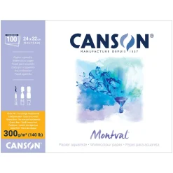 Montval Akvarellblock 24x32 300g Maxi Pack