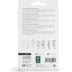 Multiliner Classic 8-set Black