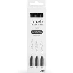 Multiliner Classic 3-set Black Fine