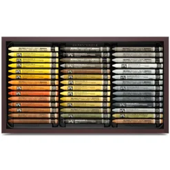 Neocolor II Aquarelle 84-set i träskrin
