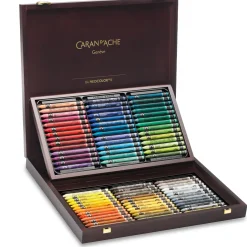 Neocolor II Aquarelle 84-set i träskrin