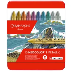 Neocolor I Pastellkritor Metallic 10-set