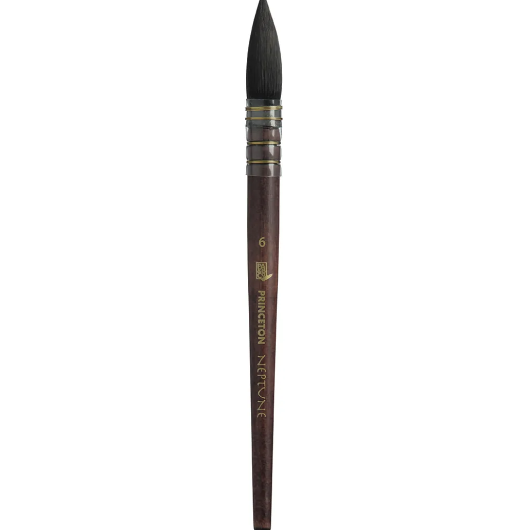 Neptune Syntetpensel kort skaft Quill St 6