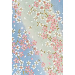 Notebook Goshuincho Blue Flower