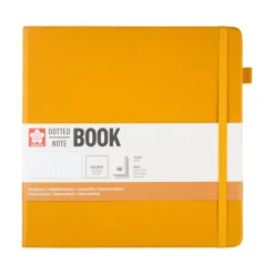 Notebook 20x20 cm Hard Cover Japanese Kerria Dotted