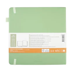 Notebook 20x20 cm Hard Cover Pale Patina Dotted