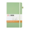 Notebook 13x21 cm Hard Cover Pale Patina Dotted