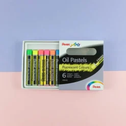 Oljepastell Fluo 6-set