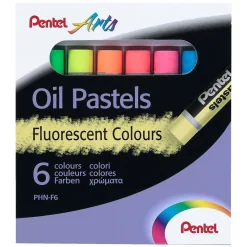 Oljepastell Fluo 6-set