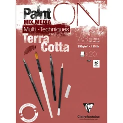 Paint'ON Konstnärsblock Terracotta A3