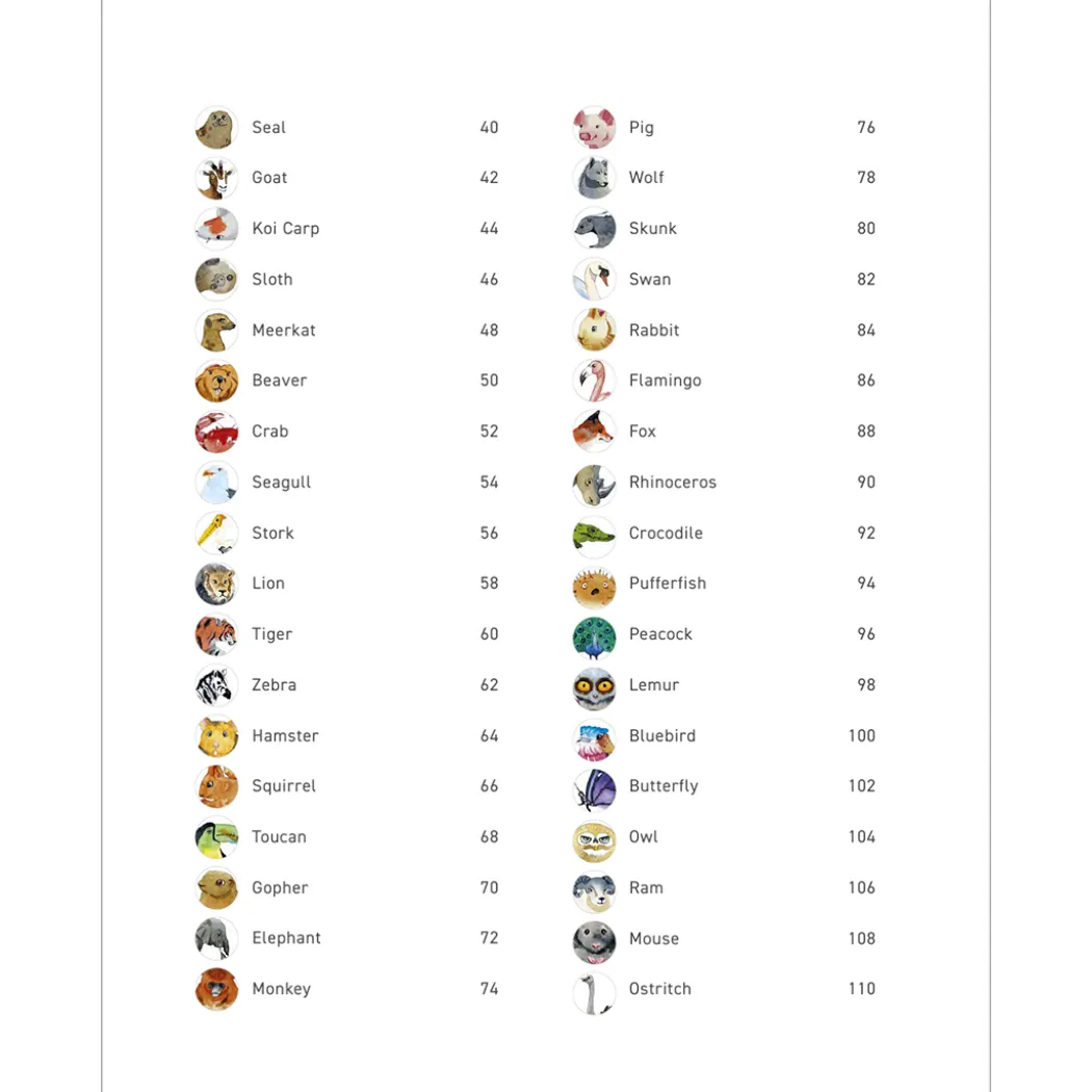 Paint 50: Watercolour Animals