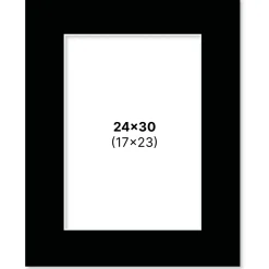 Passepartout Svart 24x30 cm