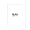 Passepartout Vit 42x59,4 cm A2