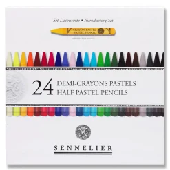 Pastellpennor korta 24-set + 12 tomma