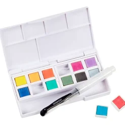 Pastel Shades Akvarellfärg 12-set halvkoppar