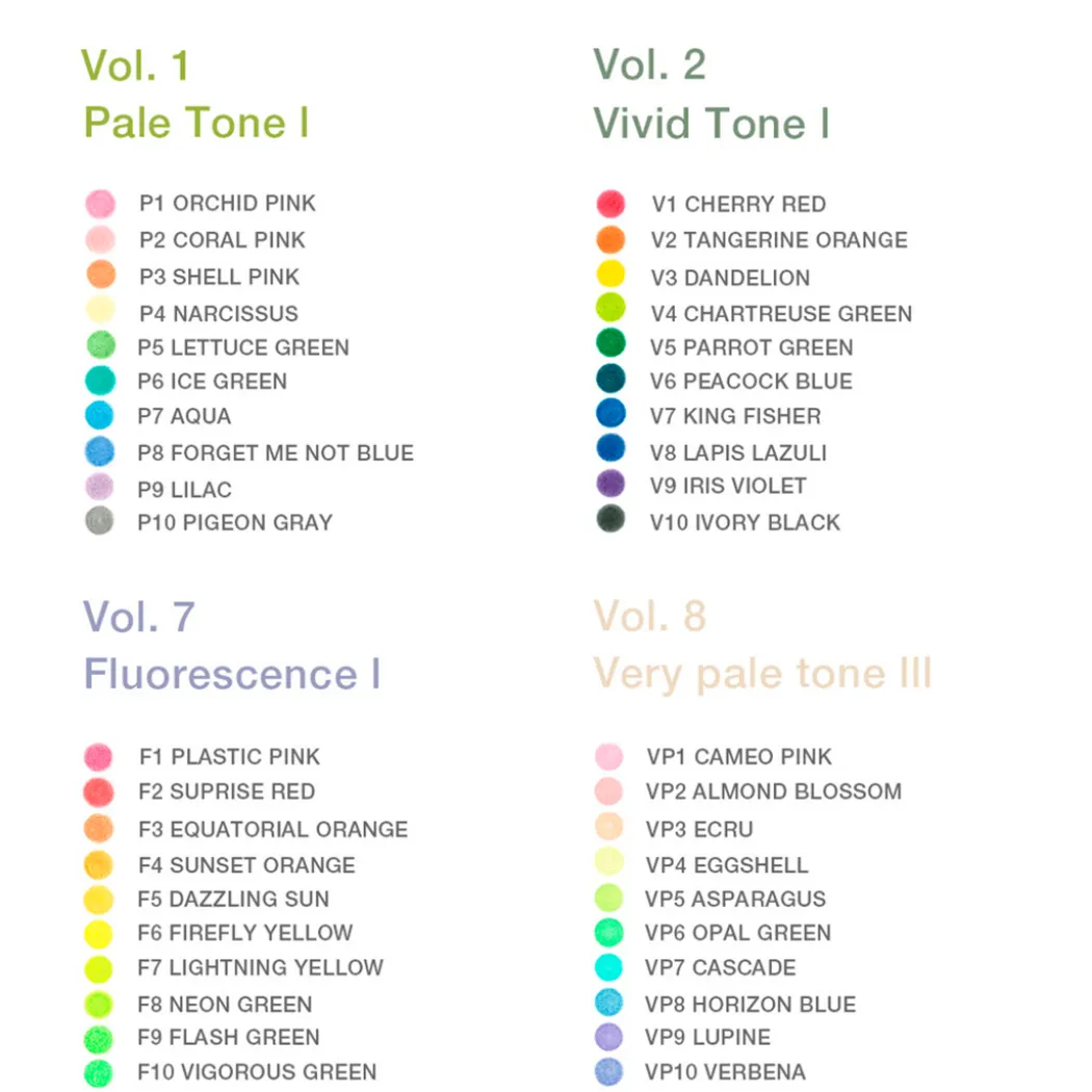 Pencil Irojiten set Pale Tone