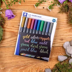 Penselpenna Metallic 10-pack